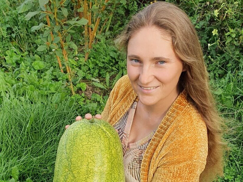 Lina šiemet džiaugėsi savo penktu arbūzų auginimo sezonu. Nuotr. Lina Liubertaitė