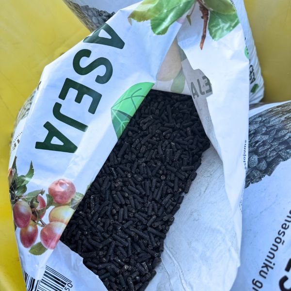 Aseja granuliuotas mėšlas