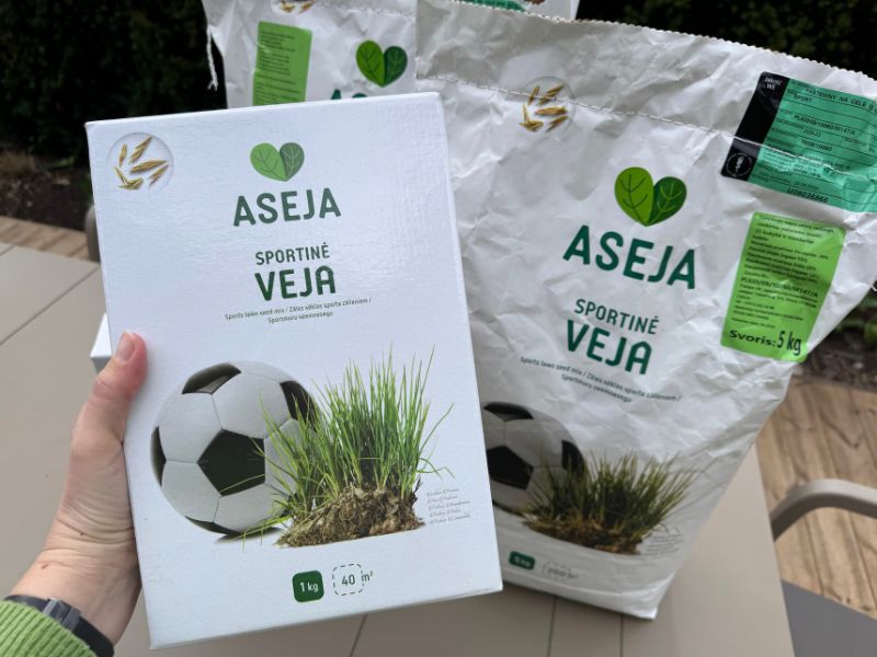 Sportinė veja nendrinis eraičinas nebijo mindymo ir intensyvaus naudojimo.